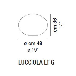 Настольная лампа Vistosi Lucciola LT G E27 BC NI