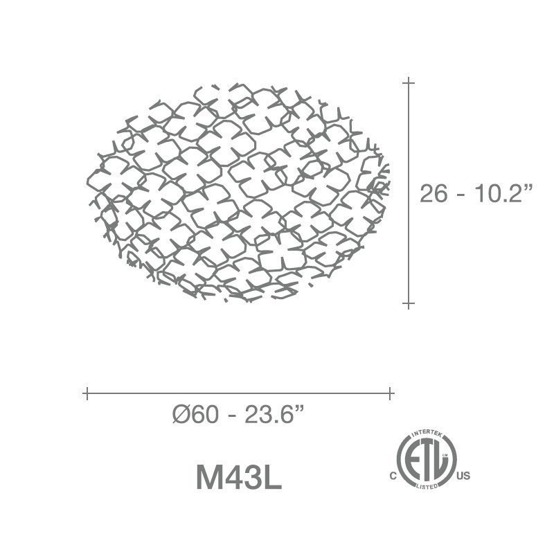 Потолочный светильник Terzani Orten&#039;zia M43L E7 C8