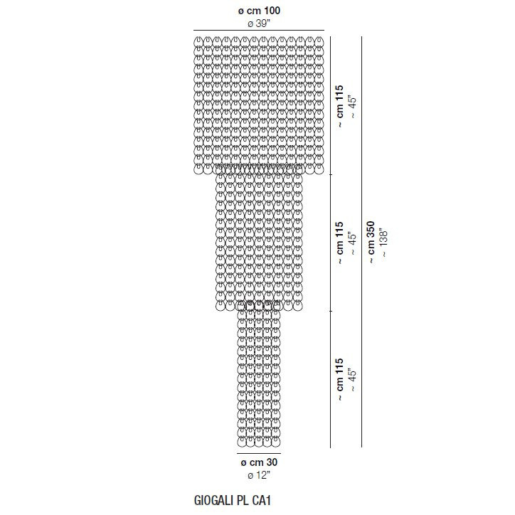 Потолочный светильник Vistosi Giogali PL CA1 E27 CR/TR CR