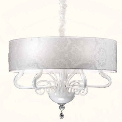 Люстра Renzo Del Ventisette Contemporary L 14457/5 CP B DEC. MURANO BIANCO + CROMO M MM