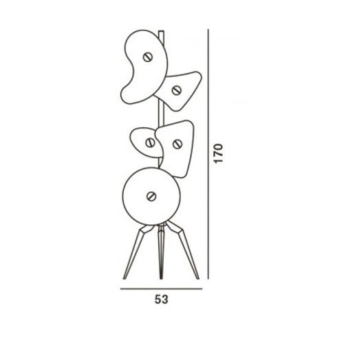 Торшер Foscarini Orbital 036003