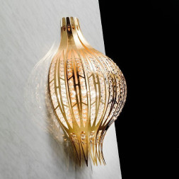 Настенный светильник Masca Jasmine 1872/A5 Oro / Swarovski