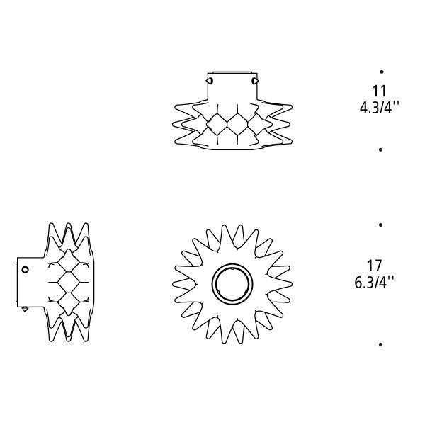 Настенно-потолочный светильник Leucos Kuk 0003780