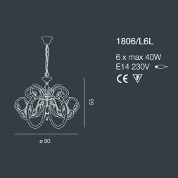 Люстра Bellart Vanity 1806/L6L 05/V01