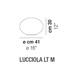 Настольная лампа Vistosi Lucciola LT M E27 BC NI