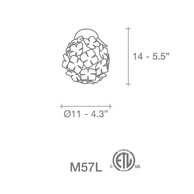 Потолочный светильник Terzani Orten&#039;zia M57L E7 C8