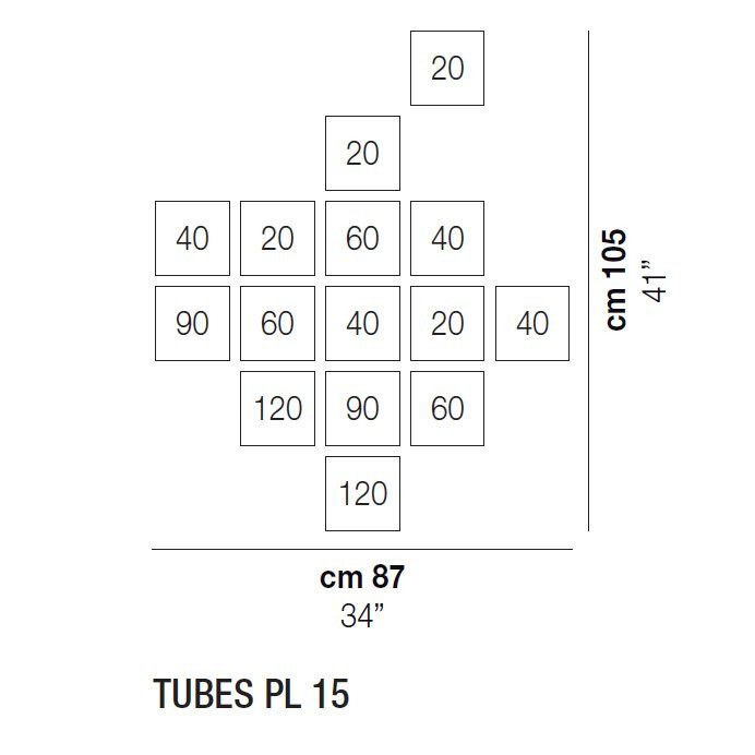 Потолочный светильник Vistosi Tubes PL 15 E27 FU NI
