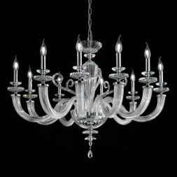 Люстра Euroluce Atalia L10 silver Clear