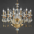 Люстра Euroluce Venere Chic Gold Clear/amber