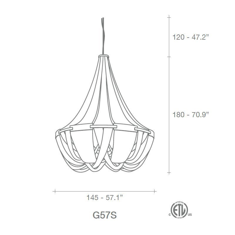 Подвесной светильник Terzani Soscik G57S H4 C8