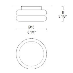 Настенно-потолочный светильник Leucos WIMPY P-PL 16 0003790