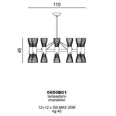 Люстра Beby Group Secret 0650B01 Light gold Gold leaf