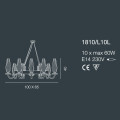 Люстра Bellart Karma 1810/L10L 05/P07