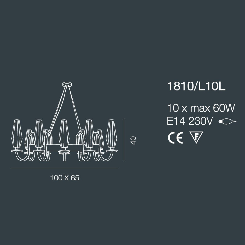 Люстра Bellart Karma 1810/L10L 05/P07