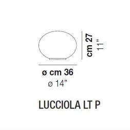 Настольная лампа Vistosi Lucciola LT P E27 BC NI