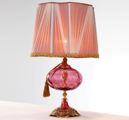 Настольная лампа Euroluce Teseo LG1 gold Antique rose