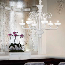 L 14467/6 DEC. MURANO BIANCO M