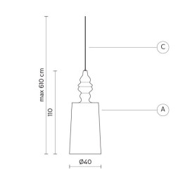 Уличный подвесной светильник Karman Alibabig SE617V-EXT