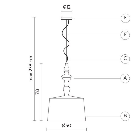 Подвесной светильник Karman Ali E Baba SE616BC