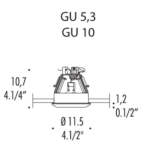 Встраиваемый спот (точечный светильник) Leucos Sith 0002961