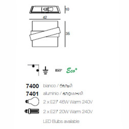 Настенно-потолочный светильник Linea Light Zig Zag 7400