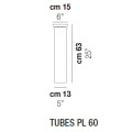 Потолочный светильник Vistosi Tubes PL 60 E27 FU NI