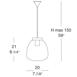 Подвесной светильник iTRE OMEGA S 20 0000072