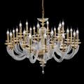 Люстра Euroluce Atalia L12+6+6 gold Clear