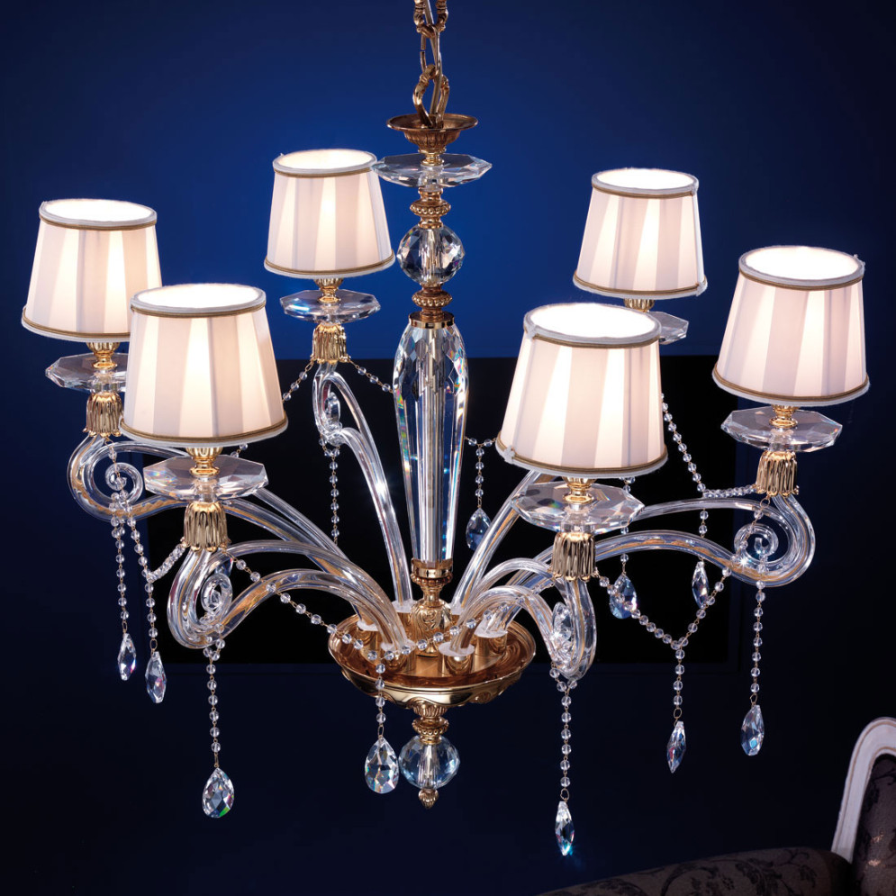 Люстра Euroluce Venere L6 gold Shade