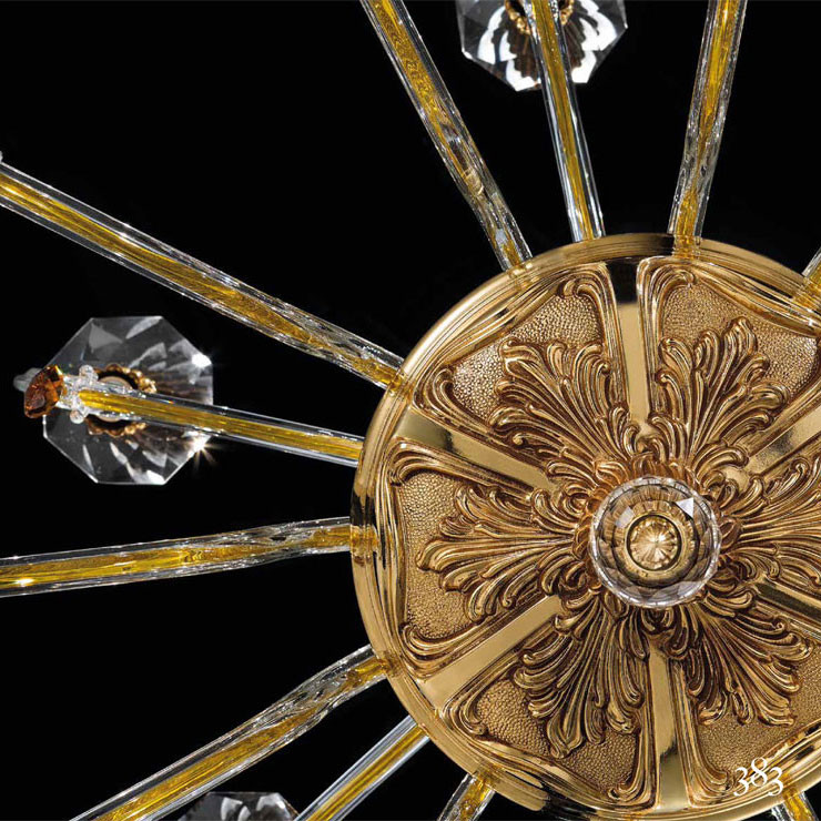 Люстра Euroluce Venere L6 gold Shade