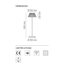 Торшер Flos Romeo Moon F Glass F6109000