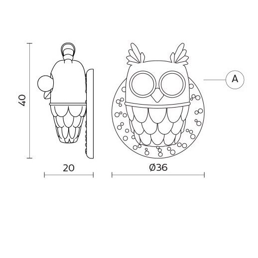 Настенный светильник Karman Ti Vedo AP105 1B INT