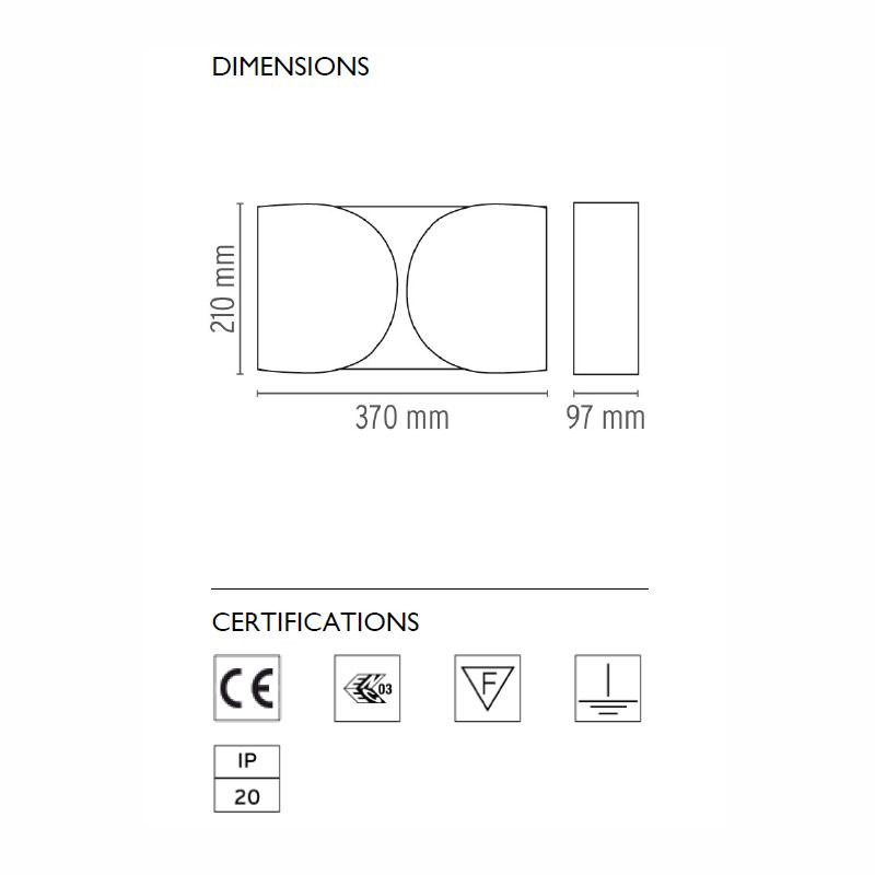 Настенный светильник Flos Foglio White F2400009