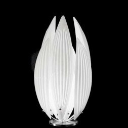 Настольная лампа IDL Paradise 430/1L Chrome White Murano Glass