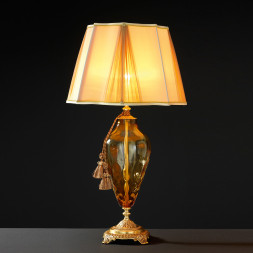 Настольная лампа Euroluce Adone LG1 gold Amber