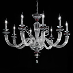 Люстра Euroluce Atalia L8 silver Amethyst