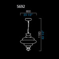 Подвесной светильник Barovier&amp;Toso Pigale 5692/BC