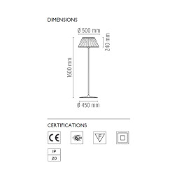 Торшер Flos Romeo Soft F Fabric F6109007