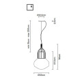 Подвесной светильник Fabbian Aerostat F27 A11 41