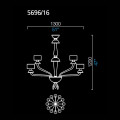 Люстра Barovier&amp;Toso Premiere Dame 5696/16/CC/BB