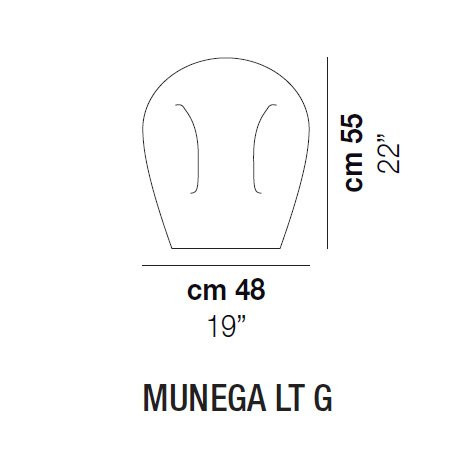 Настольная лампа Vistosi Munega LT G E27 BC