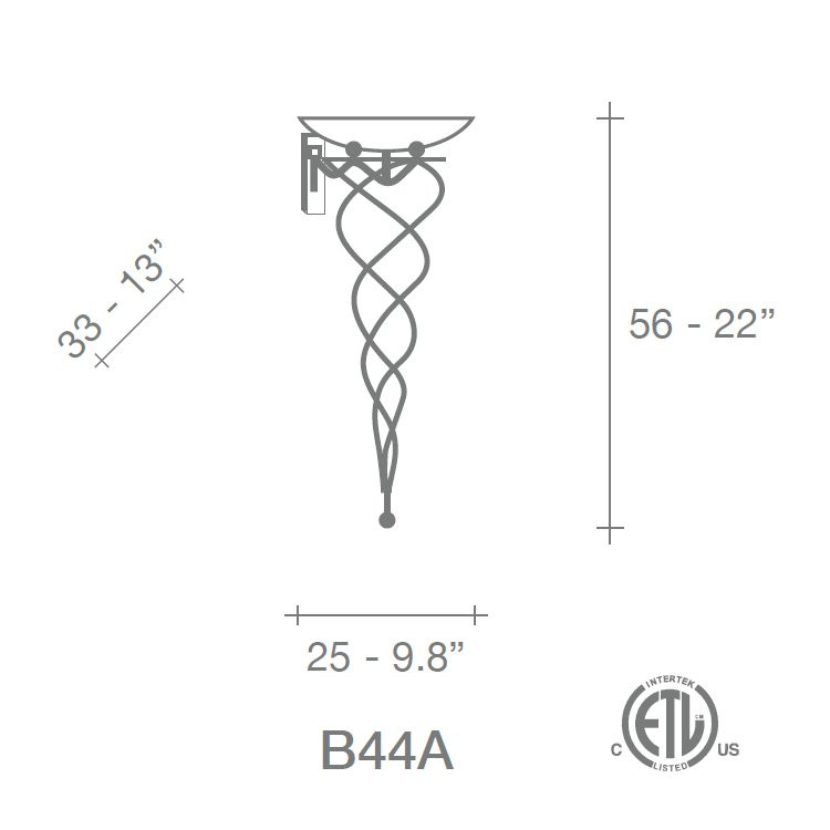 Бра Terzani Antinea B41A F1 B4