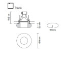 Встраиваемый спот (точечный светильник) Fabbian Tondo D27 F64 00