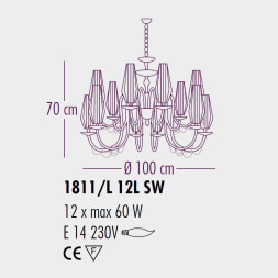 Люстра Bellart Milady 1811/L12L 05/P09