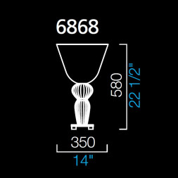 Настольная лампа Barovier&amp;Toso Ebi 6868/BC
