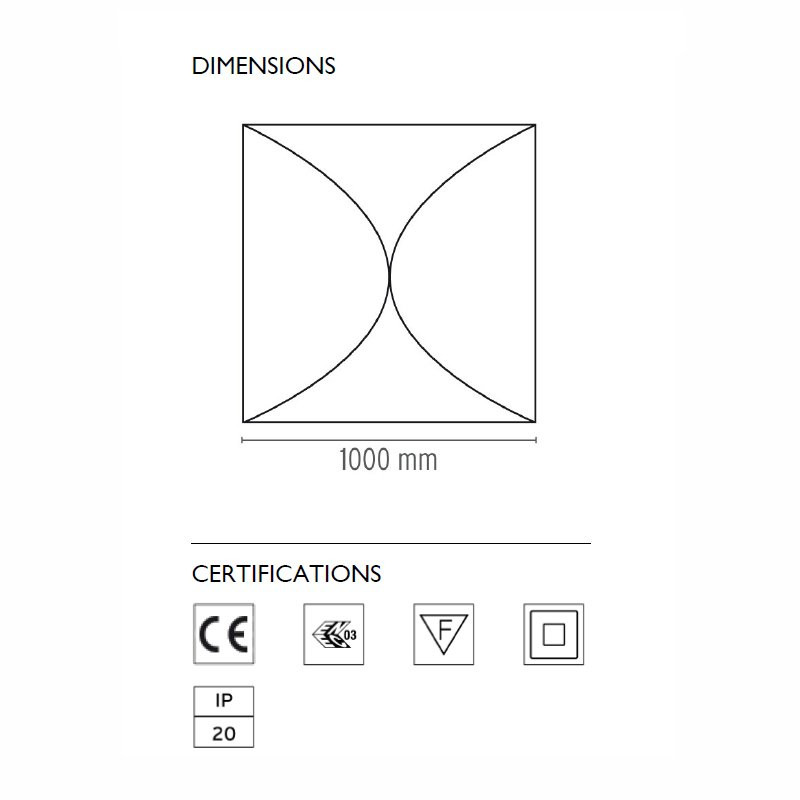 Настенно-потолочный светильник Flos Ariette 2 F0500009