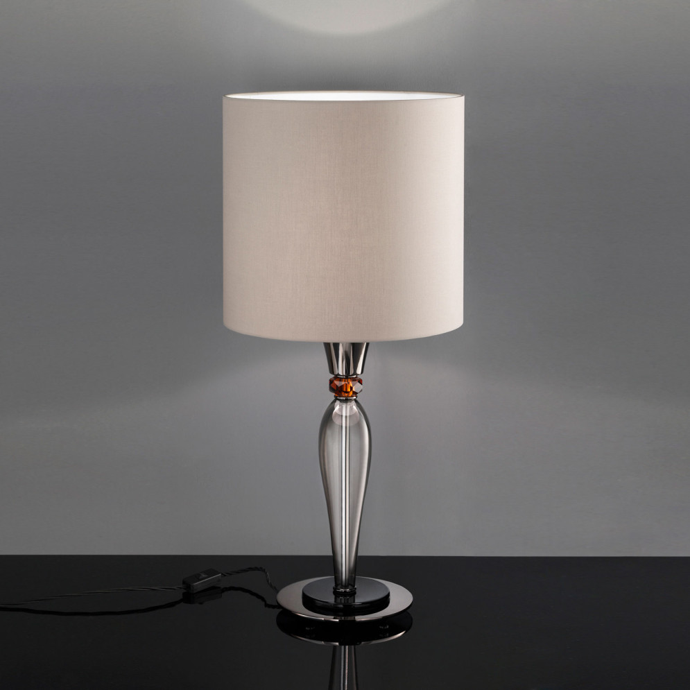 Настольная лампа Euroluce Olympia LG1 nickel Fume