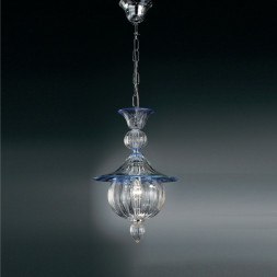 Подвесной светильник Vetri Lamp 1031/28 Cristallo/Blu