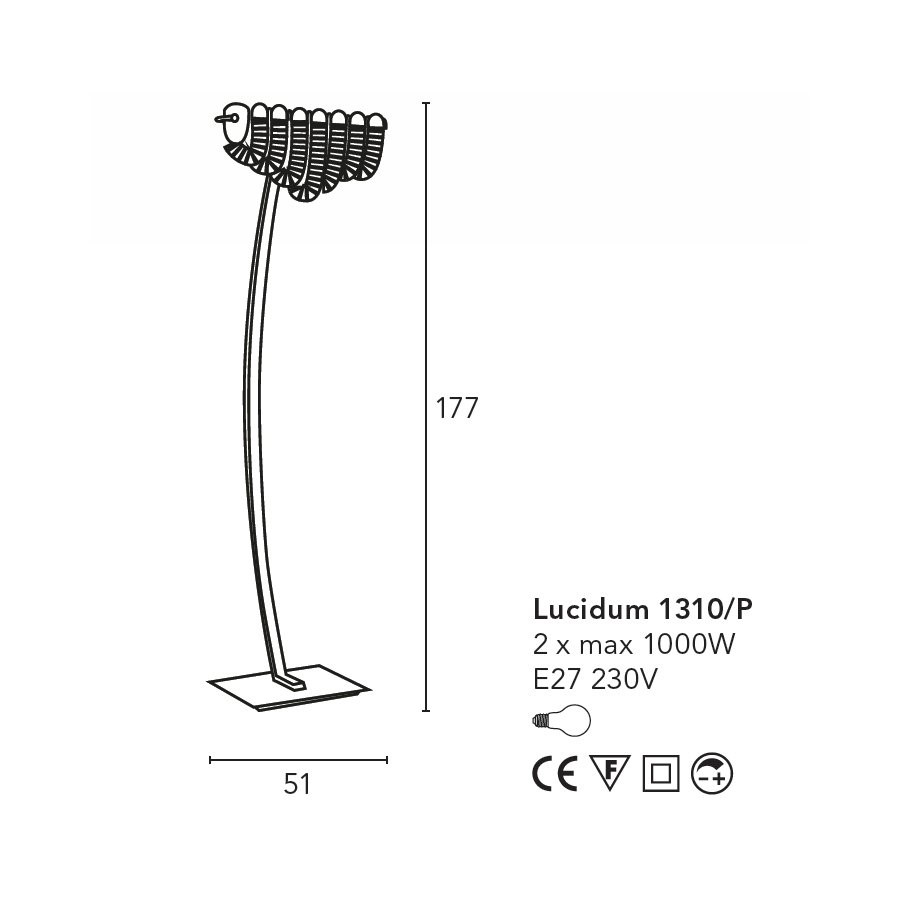 Торшер Bellart Lucidum 1310/P 05/V01