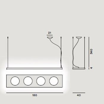 Подвесной светильник Foscarini Dolmen 280007-14